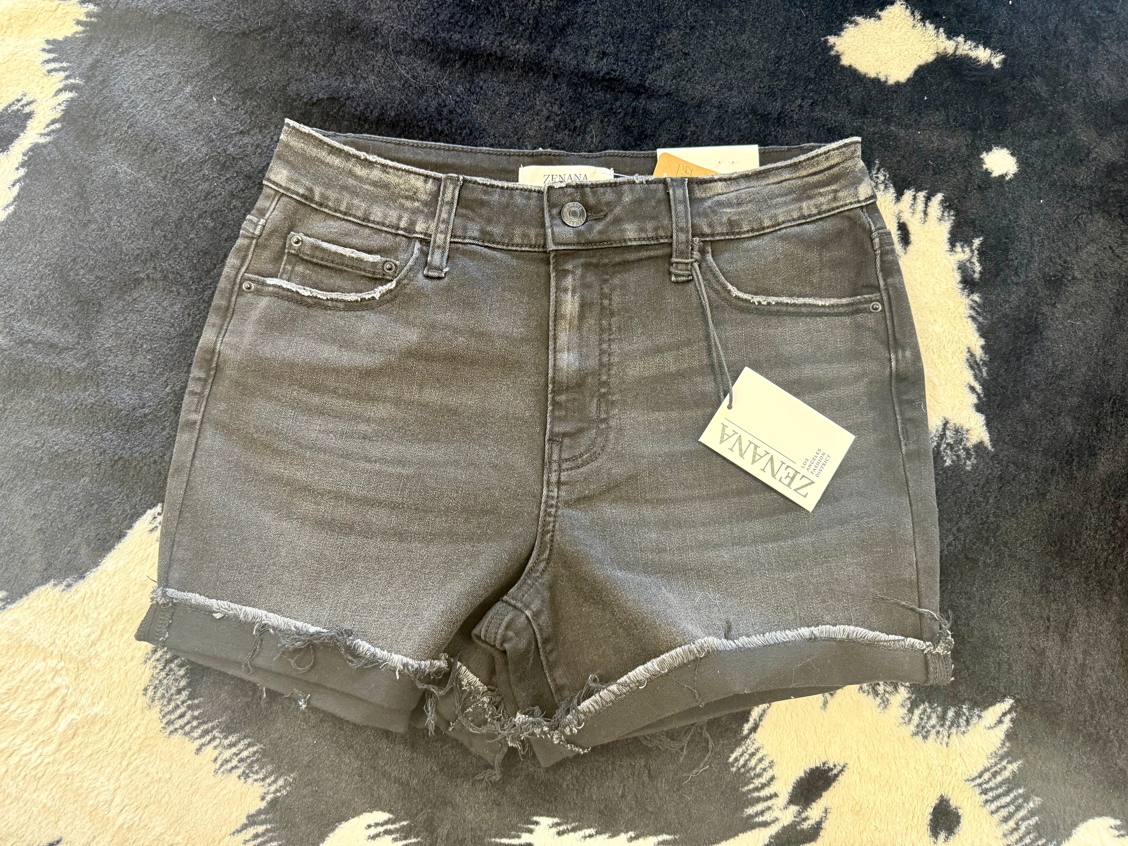 ZEN Black Denim Shorts
