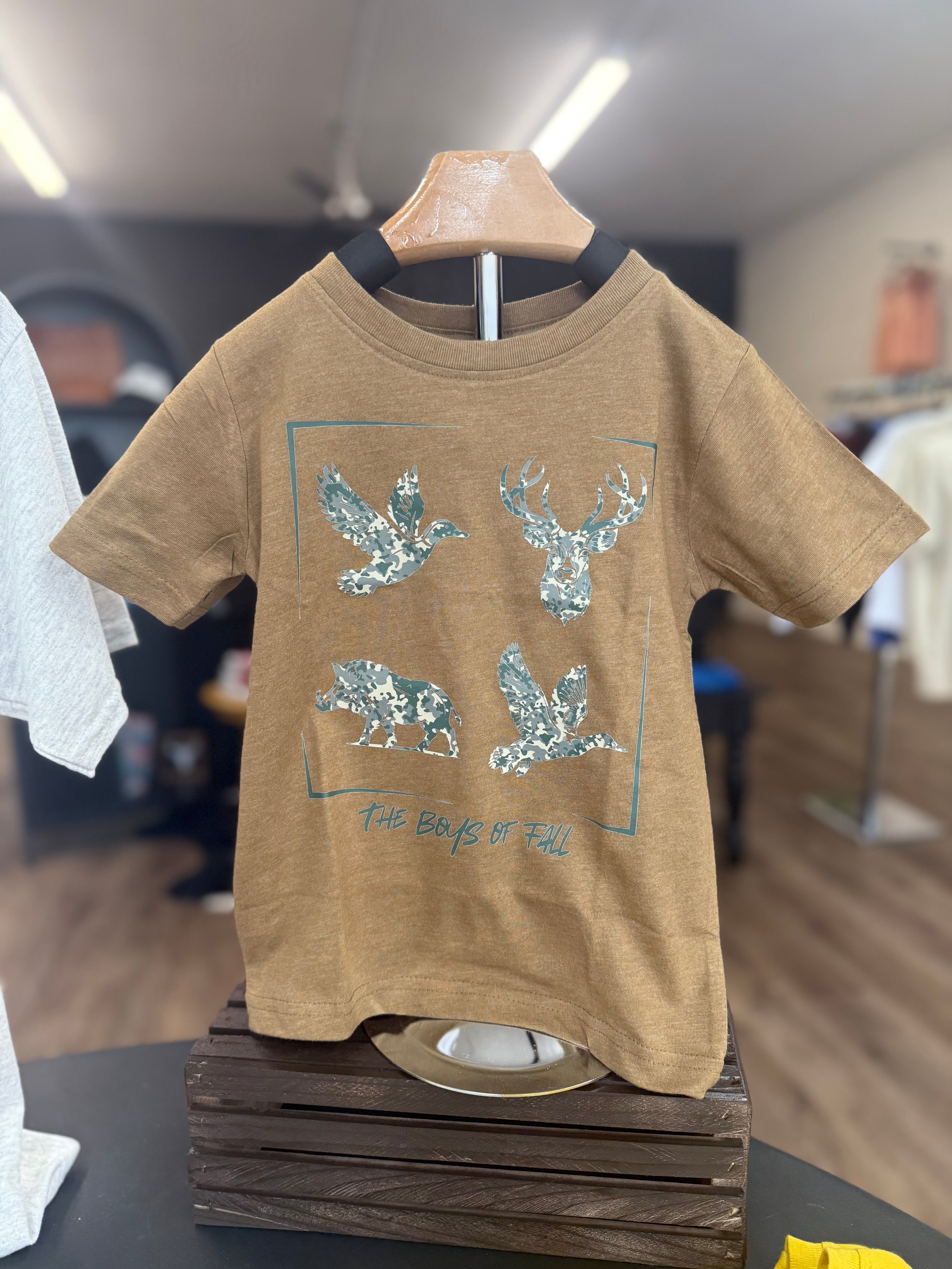 Boys of Fall Camo Graphic Tee