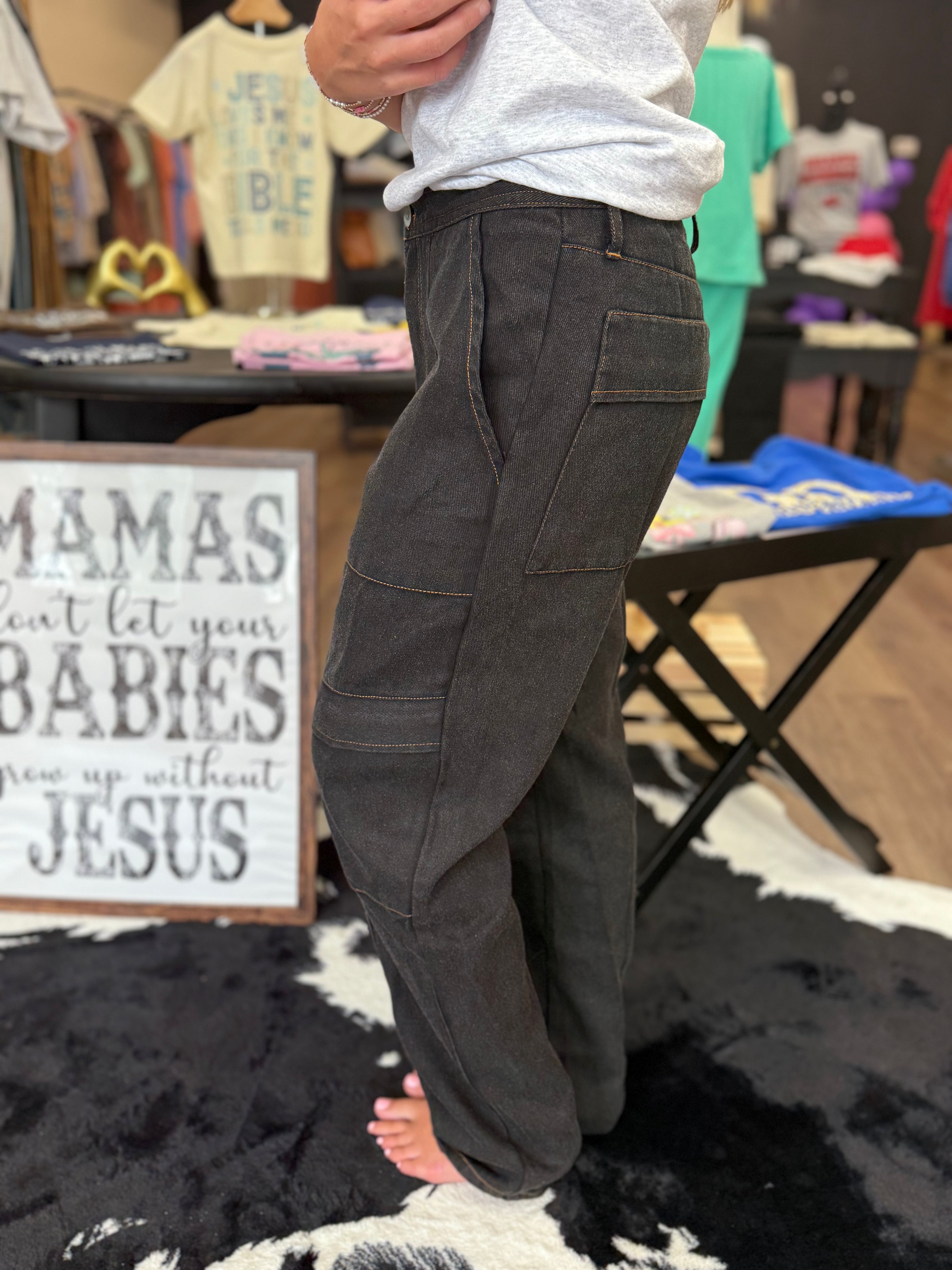 Black Cargo Pants