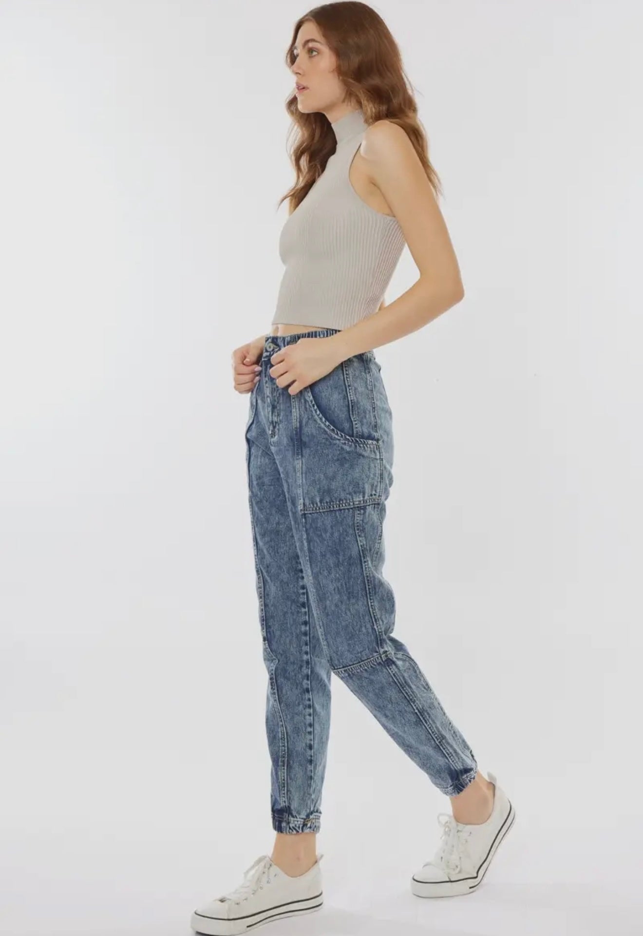 KanCan Denim Joggers