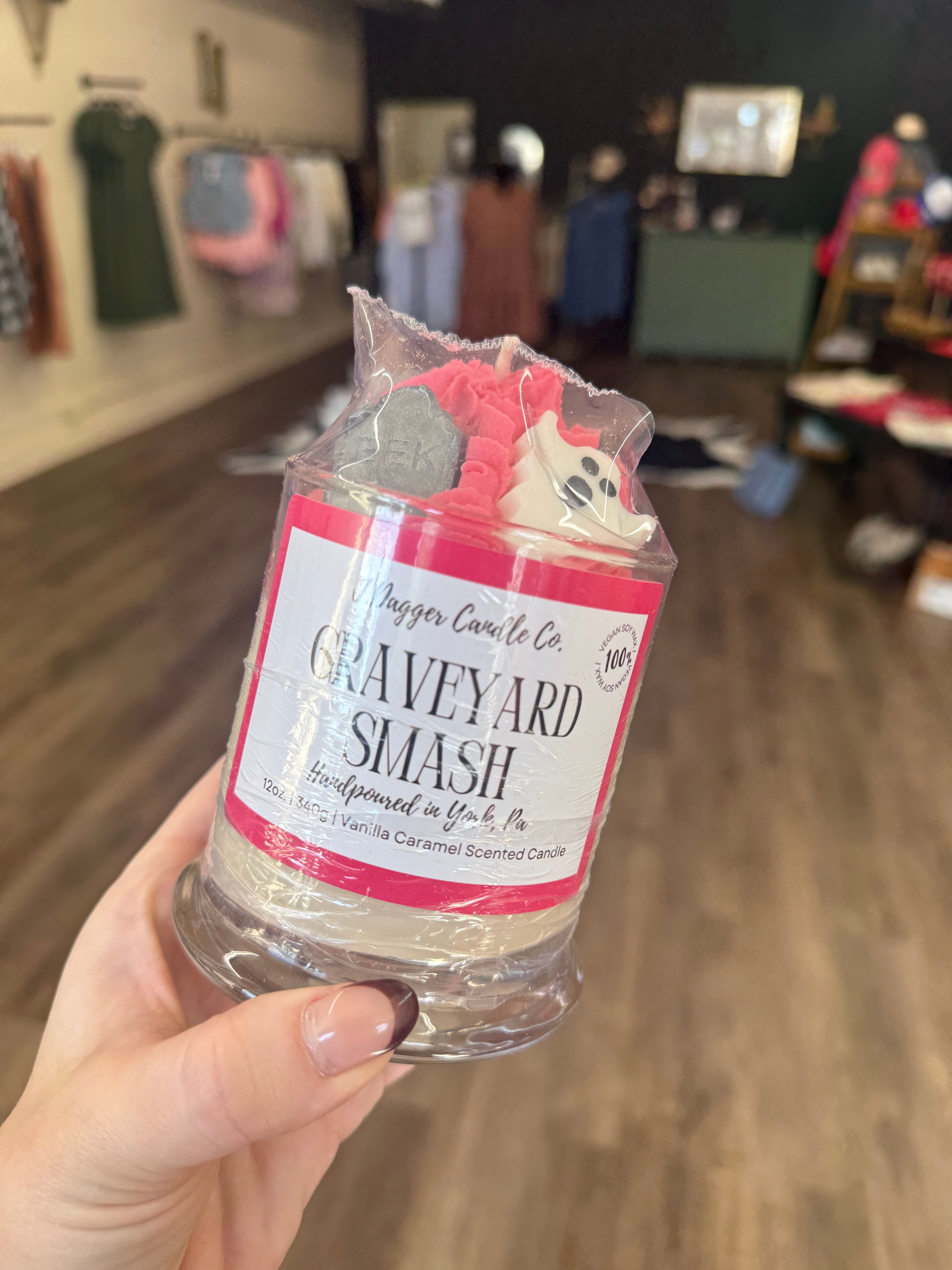 Graveyard Smash Candle