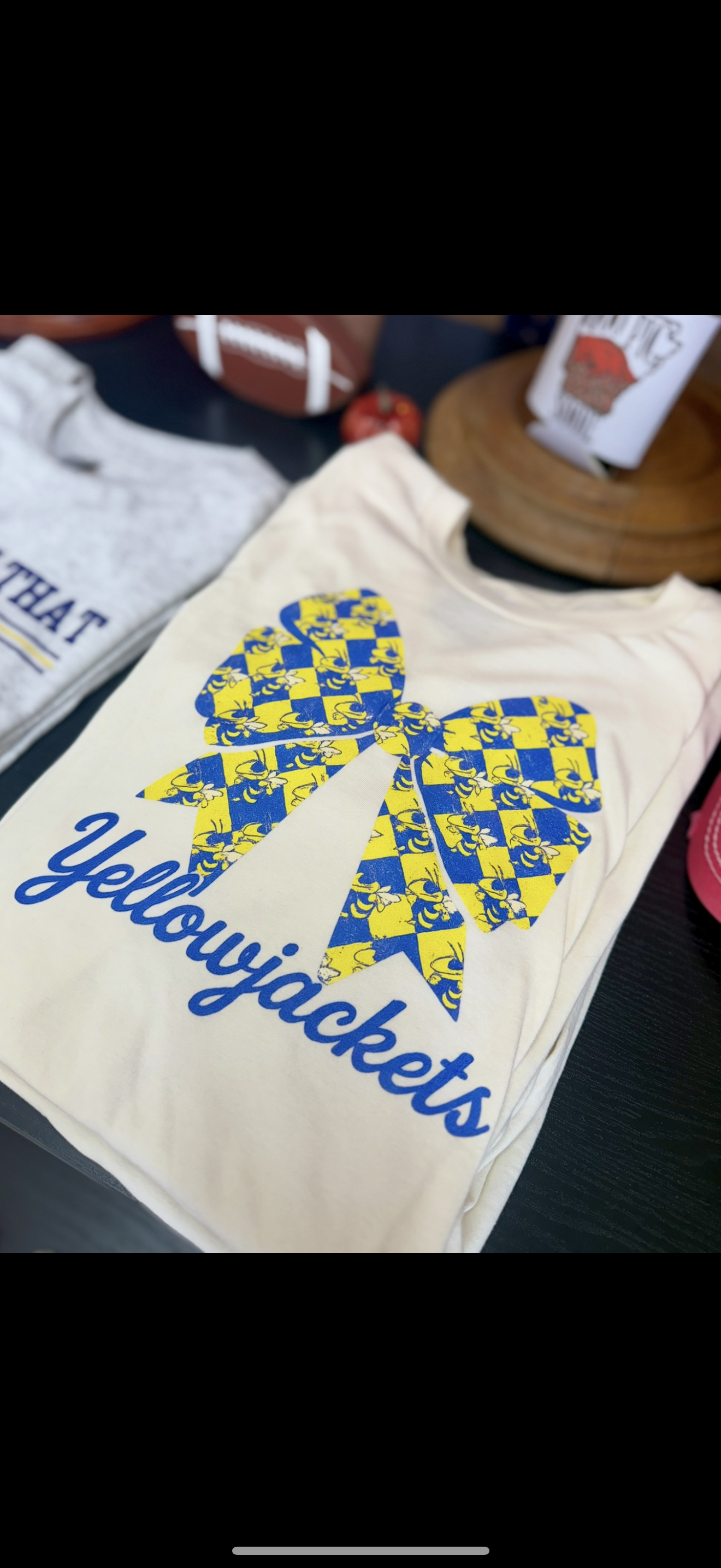 YJ Checkered Bow Tee