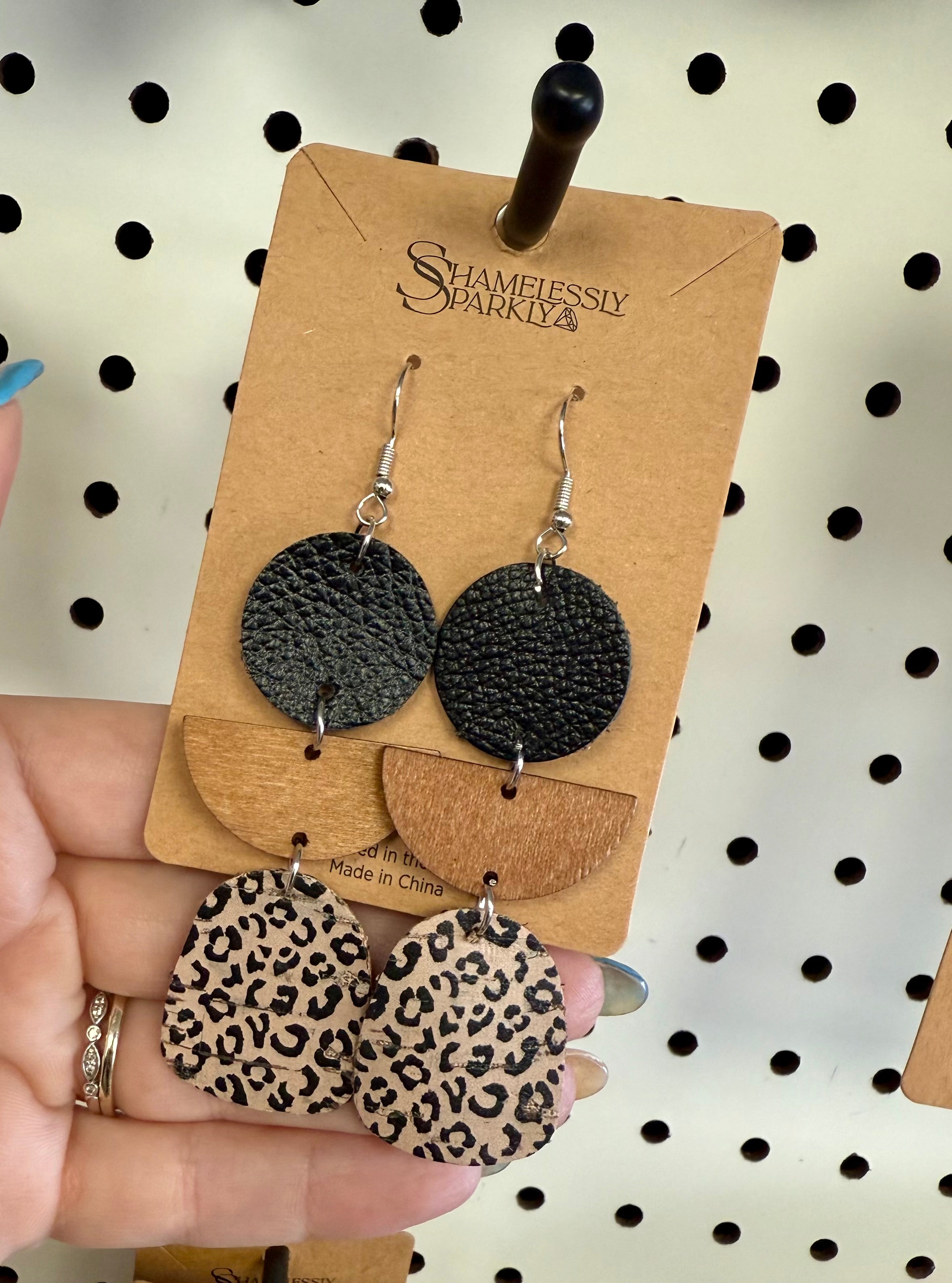 Leopard Dangle Earring