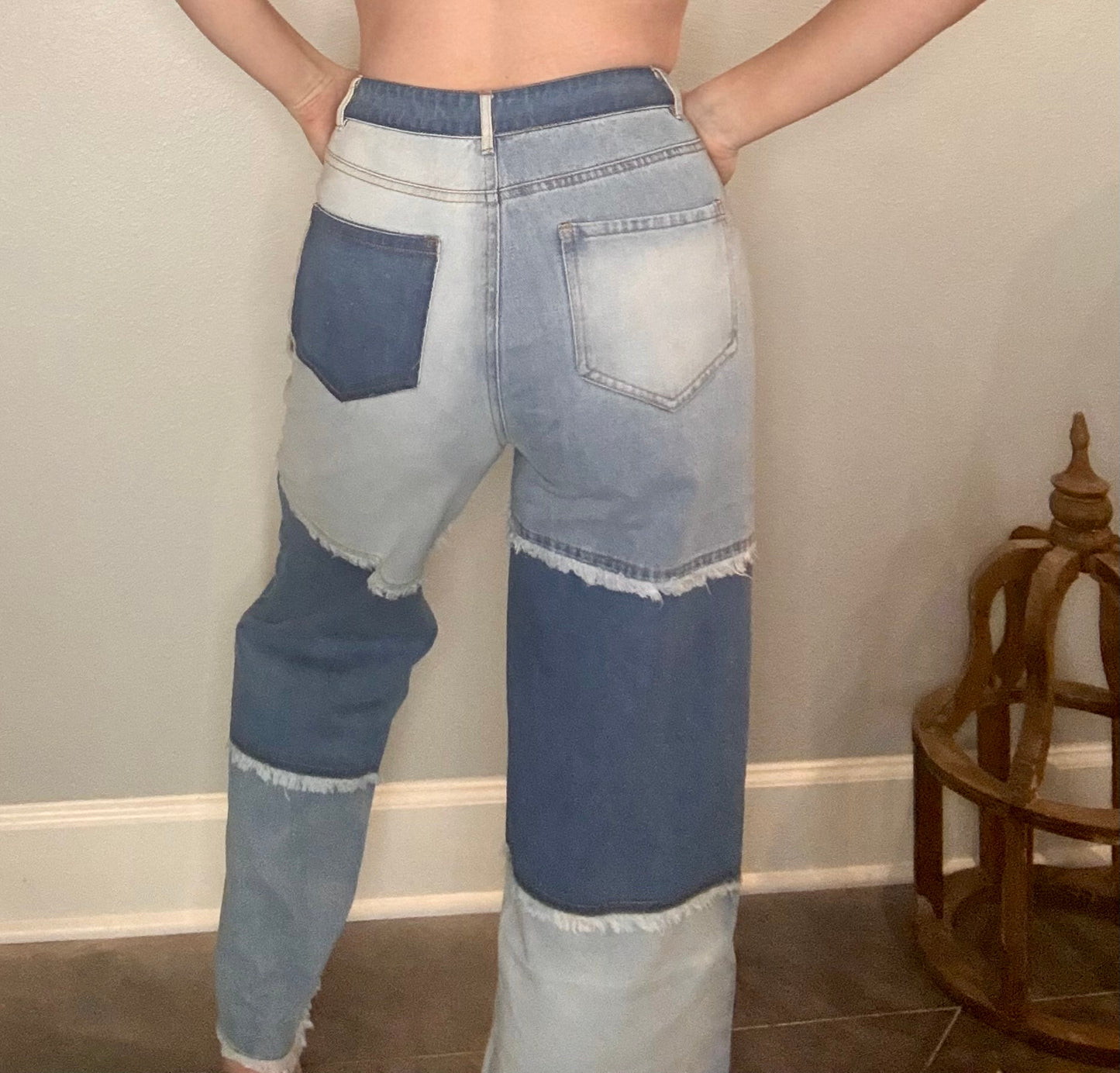 Color Block Jeans