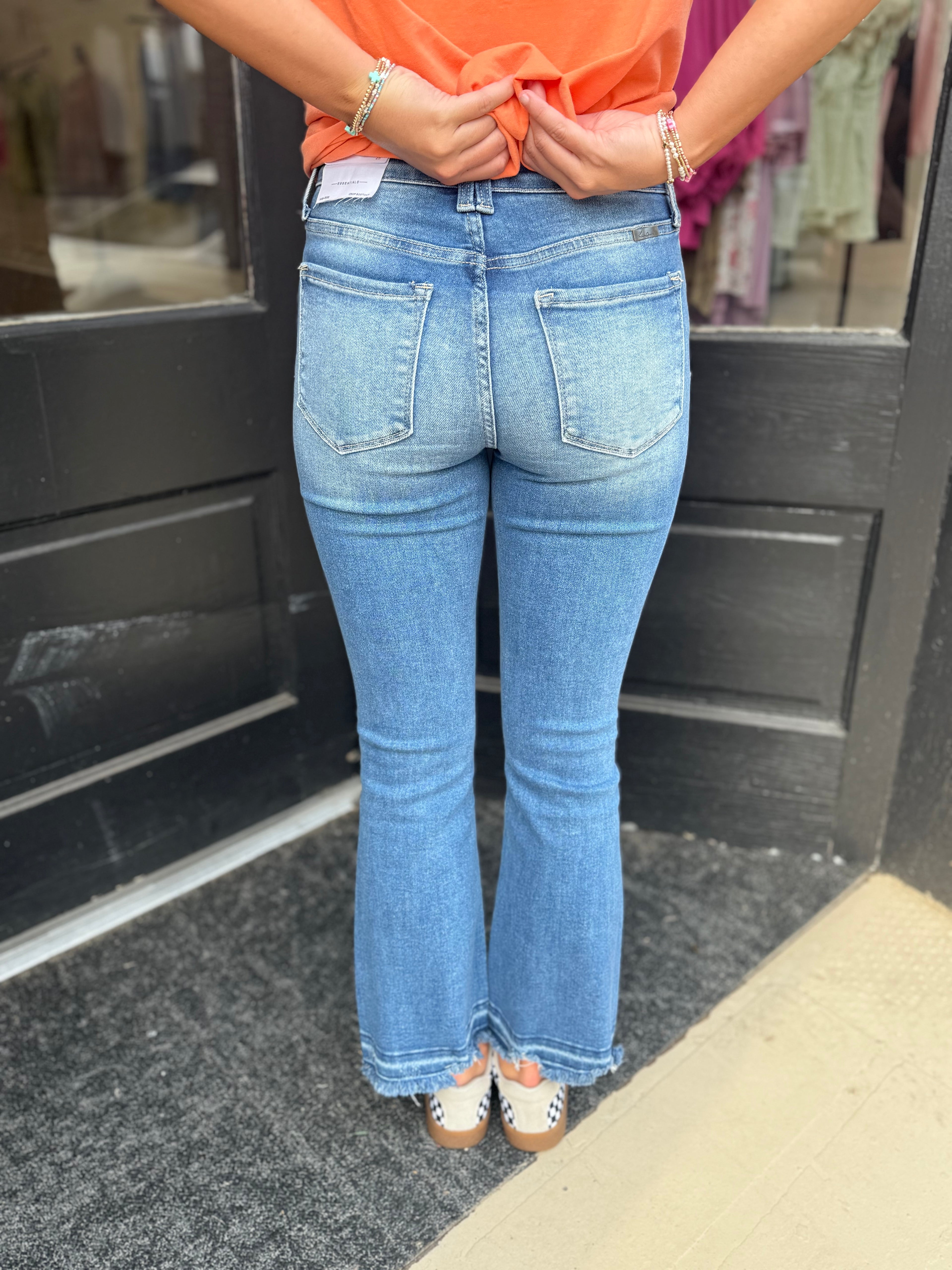 Kan Can Cropped Flare Jean