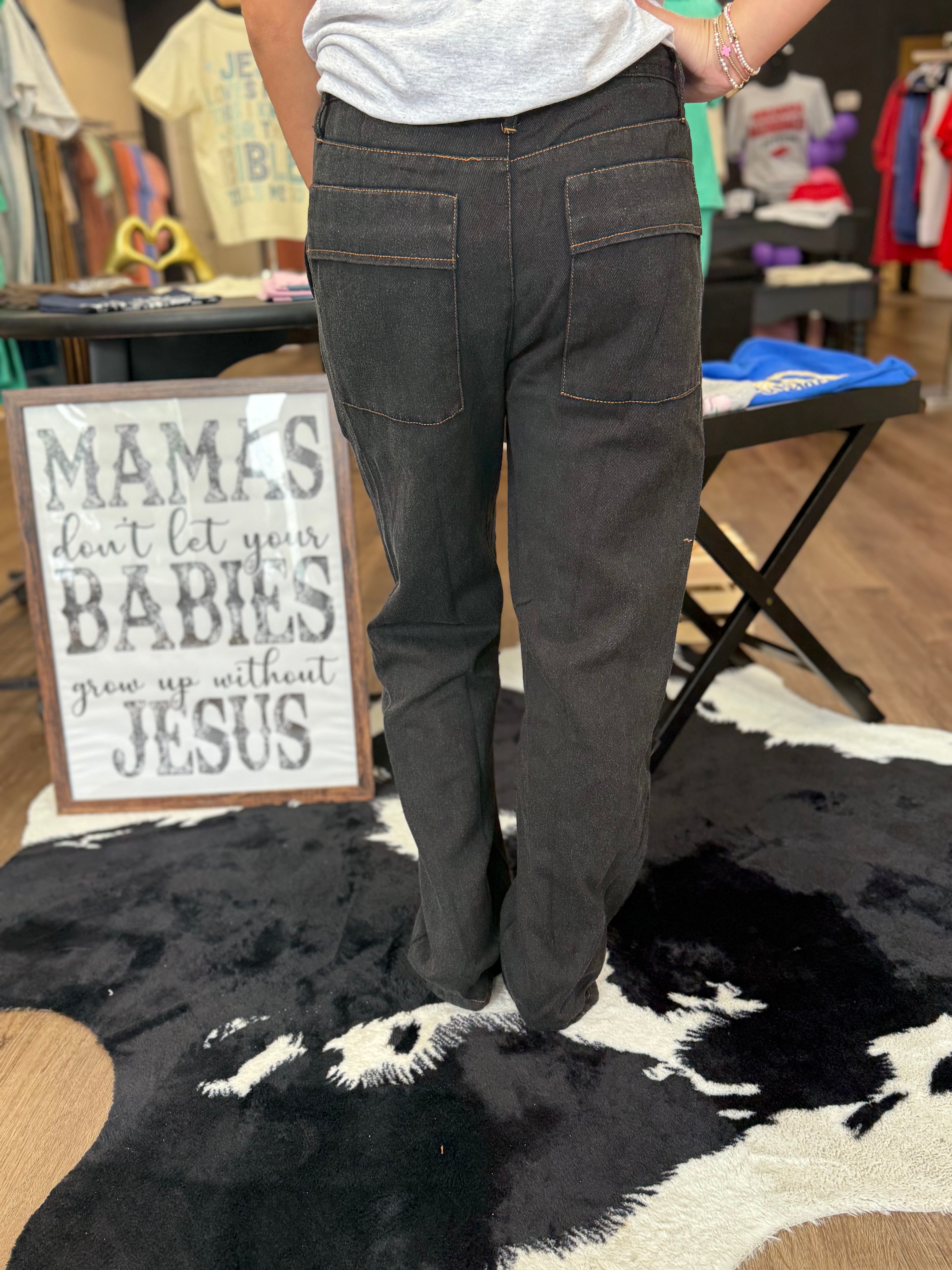 Black Cargo Pants