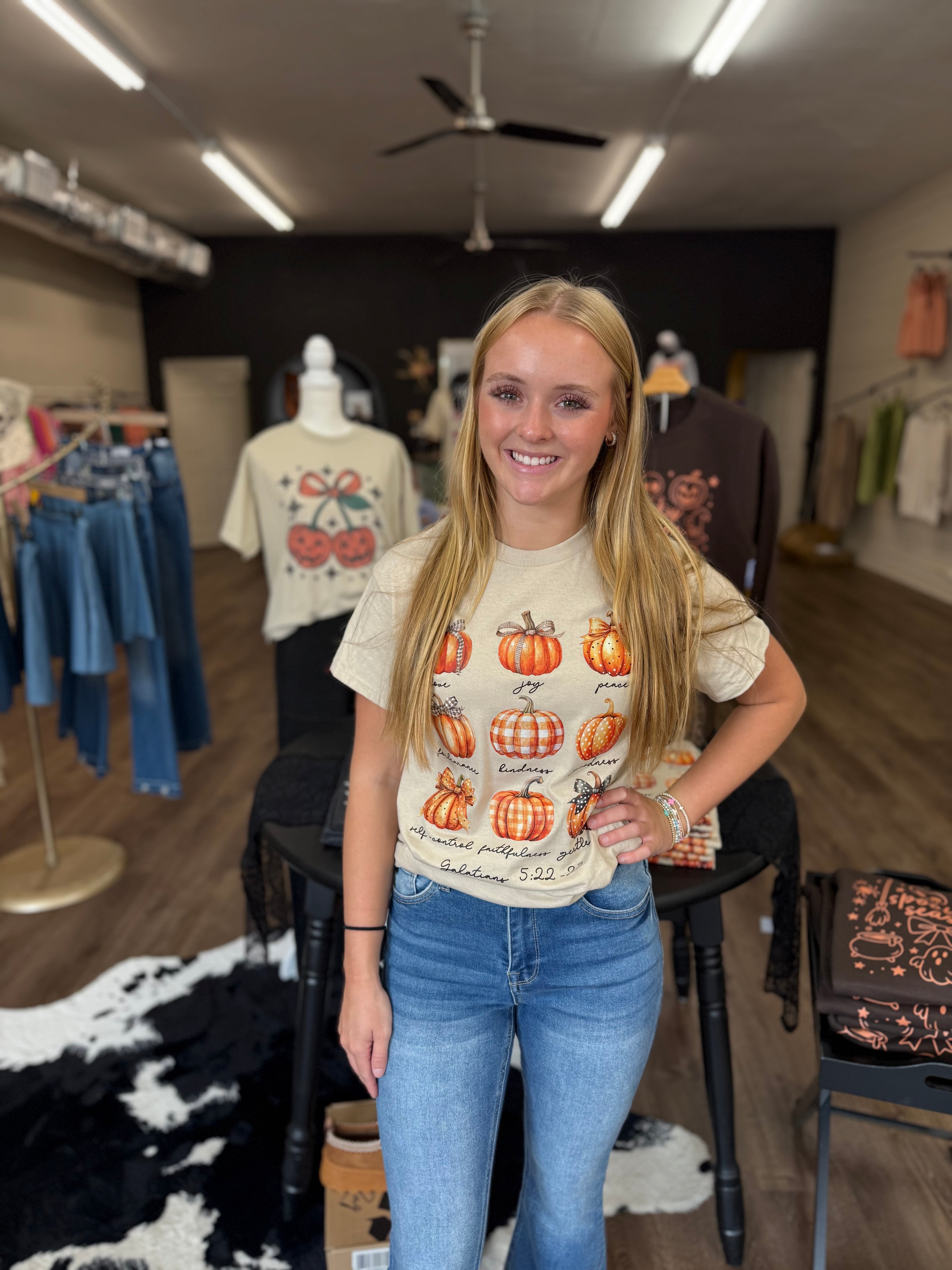 Pumpkin Blessings Graphic Tee – Galatians