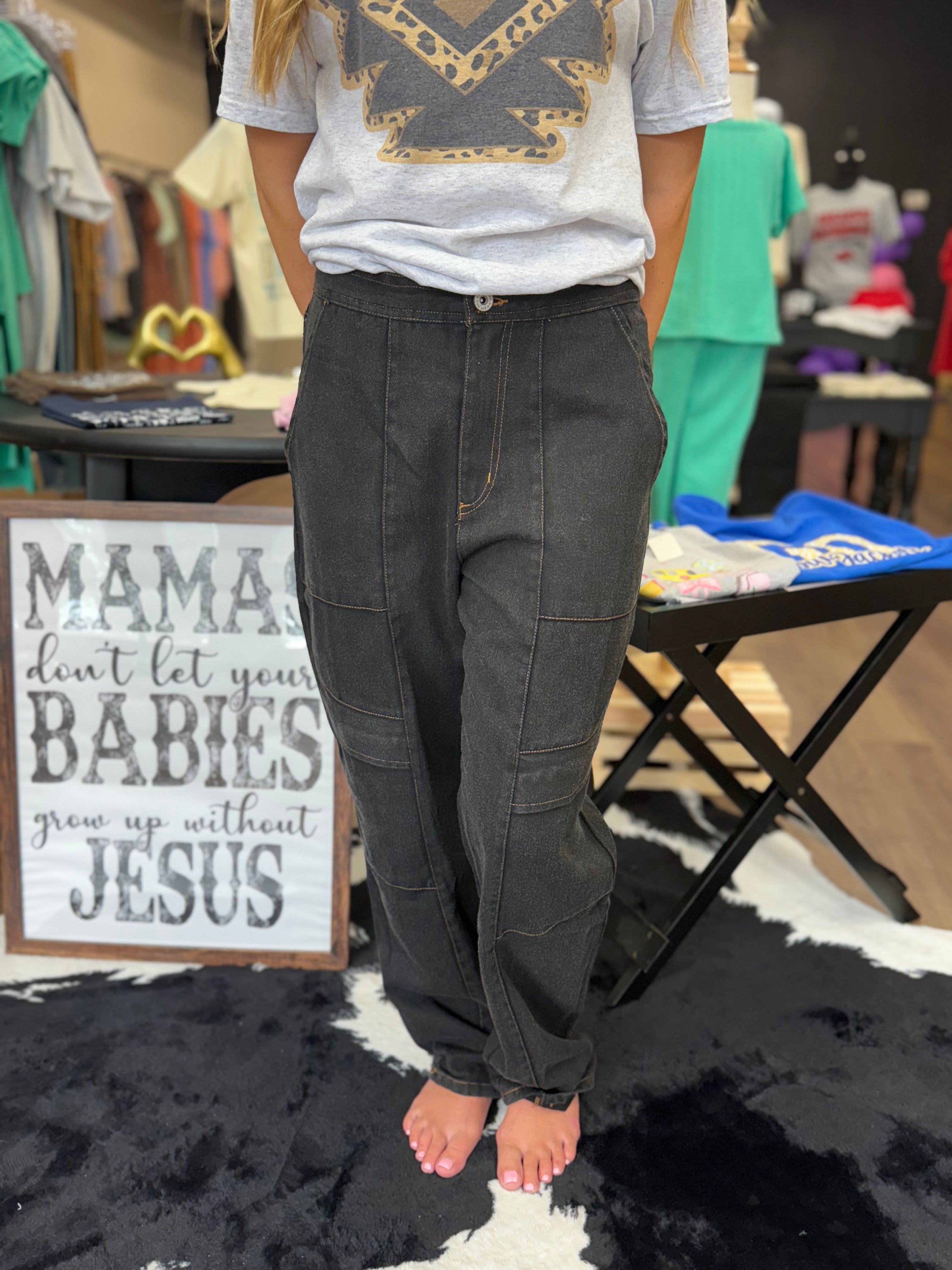 Black Cargo Pants